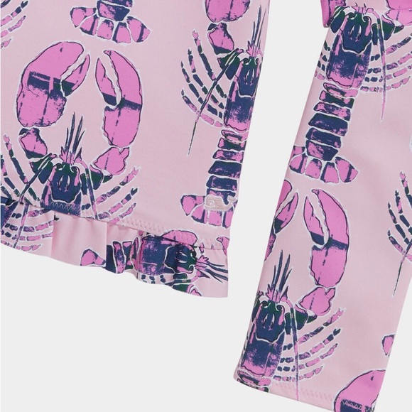 Vineyard Vines Girls' Ruffle Rashguard - Picture 2 of 4